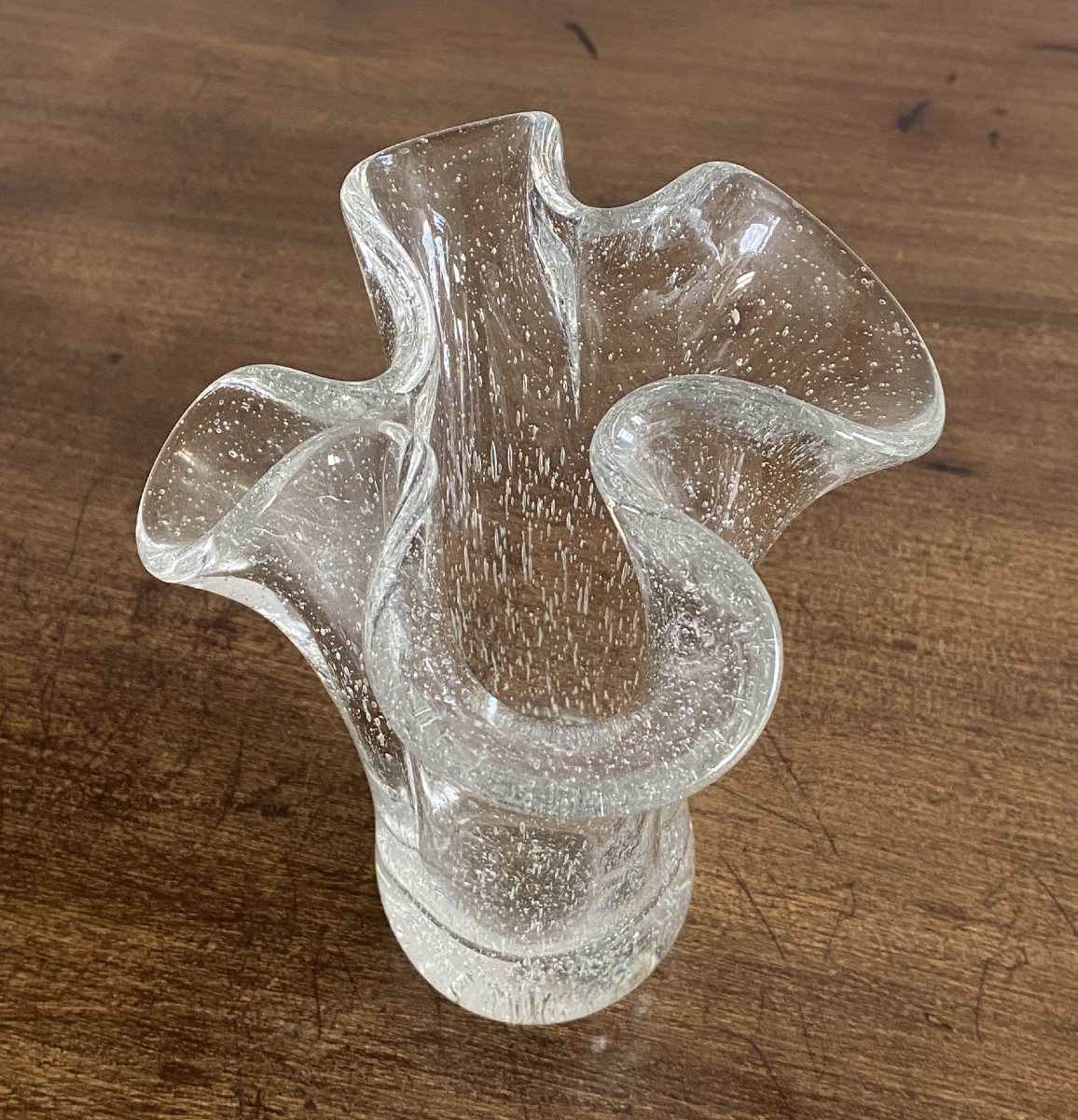 Schneider Bubble Handkerchief Vase 20th Century