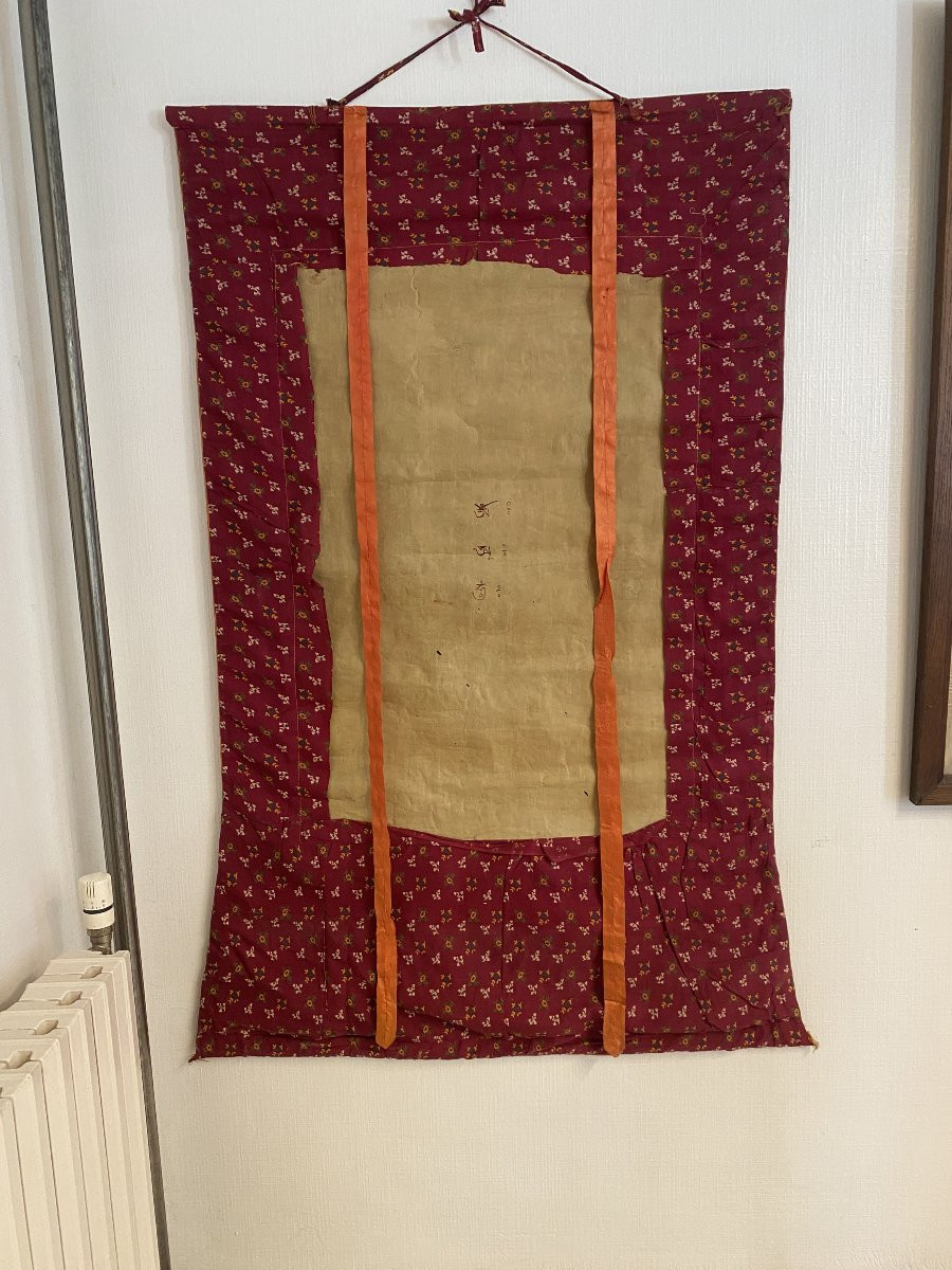 Buddhist Thangka – Nepal Or Tibet 20th Century-photo-3