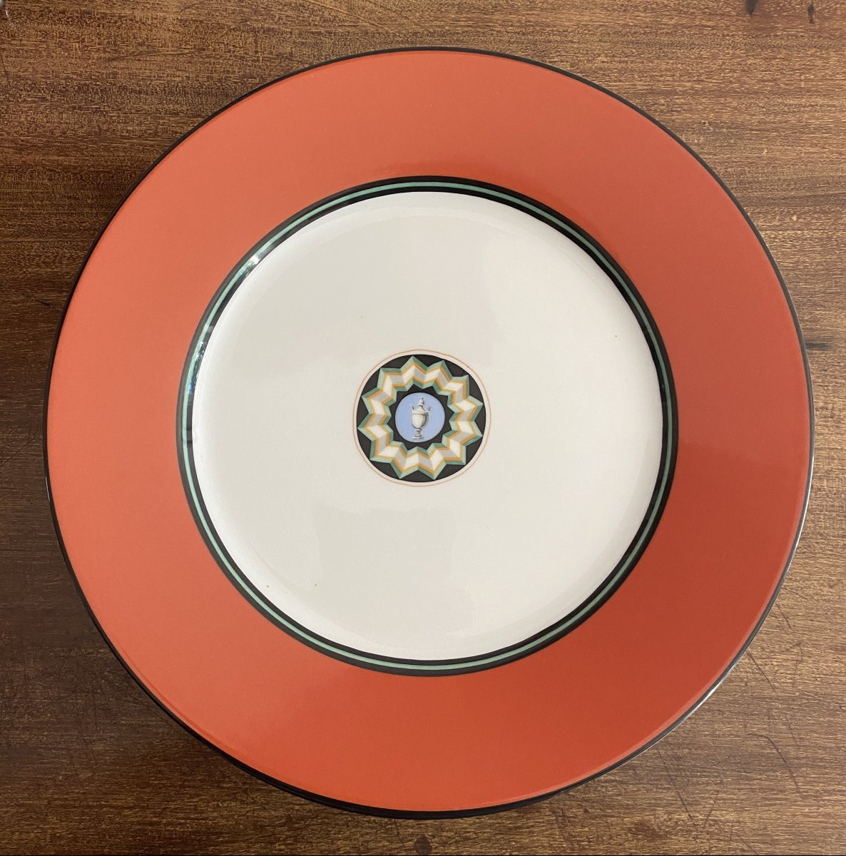 8 Puiforcat Plates Pompeii Model Limoges 20th Century-photo-2