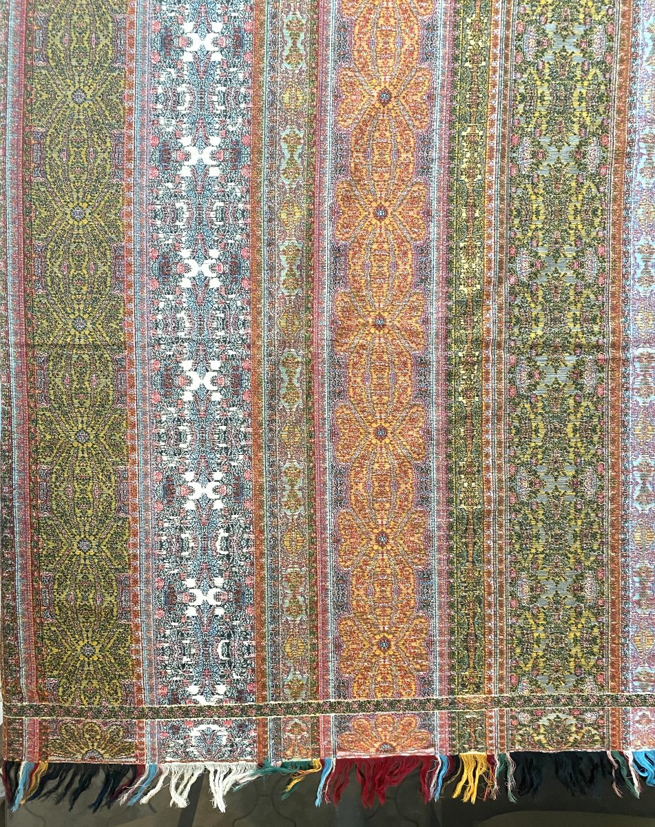 19th Century French Cashmere Shawl, Maison Biétry, Supplier To Their Imperial Majesties-photo-1