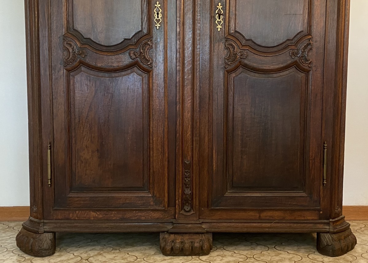 Oak Cabinet Louis XIV Lion’s Paws XVIII-photo-3