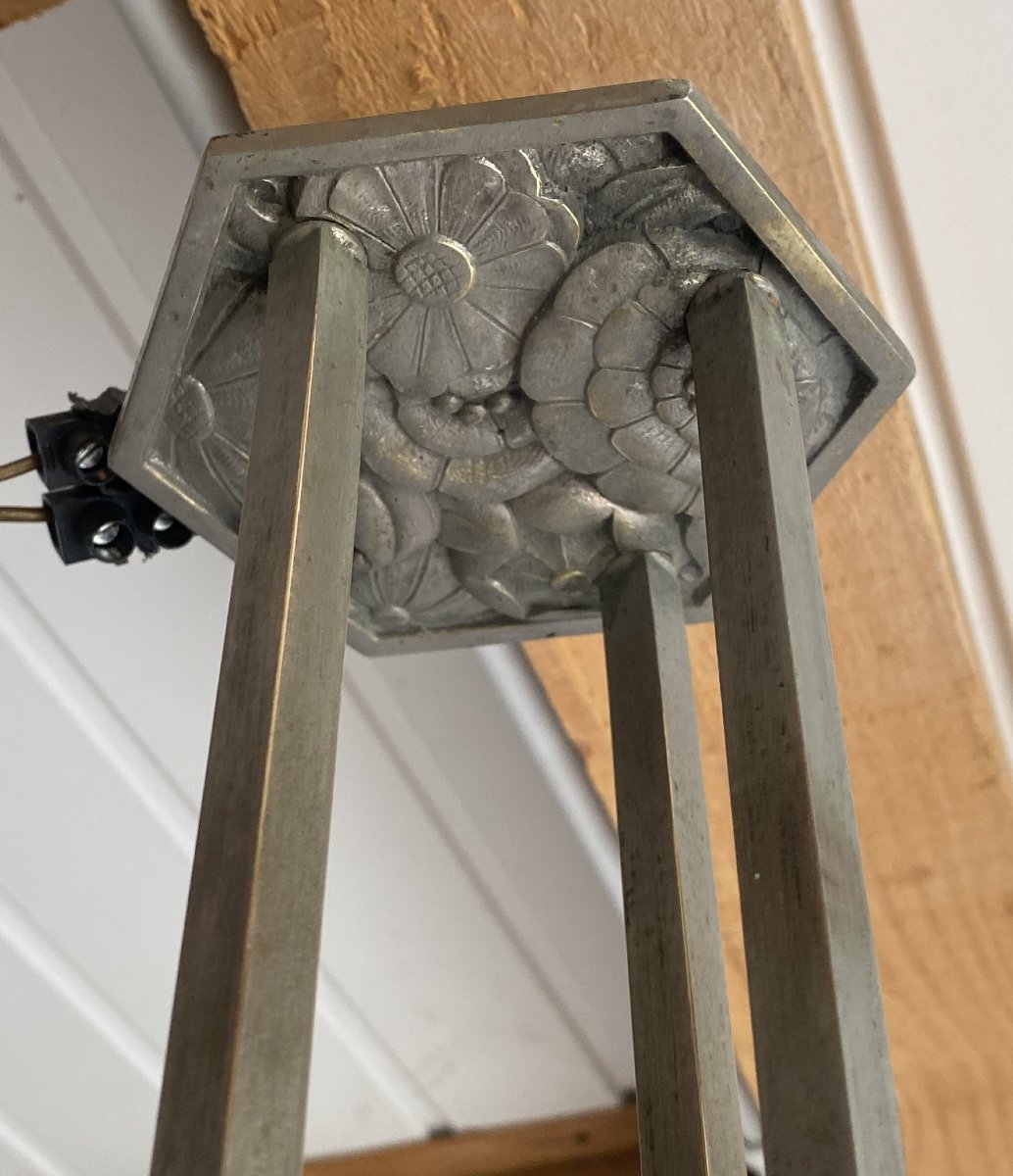Art Deco Chandelier With Pine Cones, 20th Century-photo-6