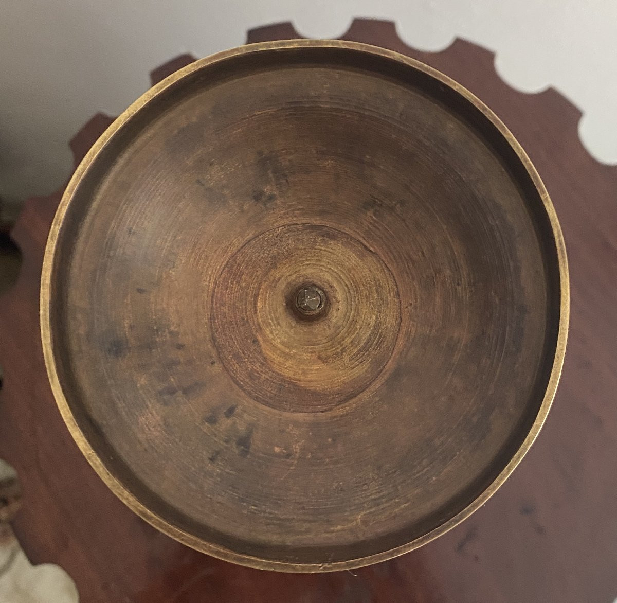 Paire De Bougeoirs En Bronze d'époque Charles X Doré et Ciselés XIX ème-photo-2