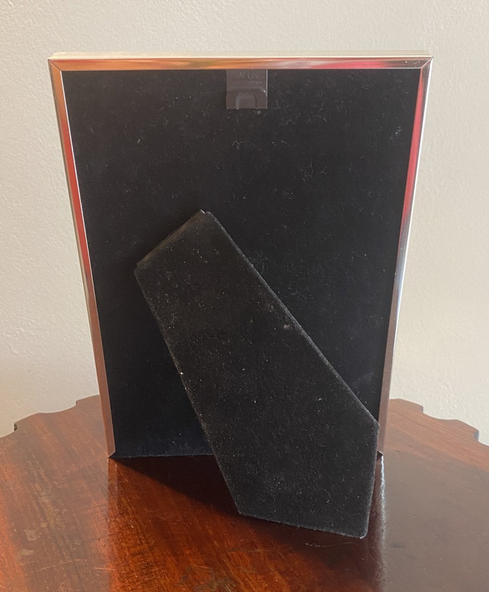 Cadre photo en argent massif rectangulaire  XX ème-photo-3