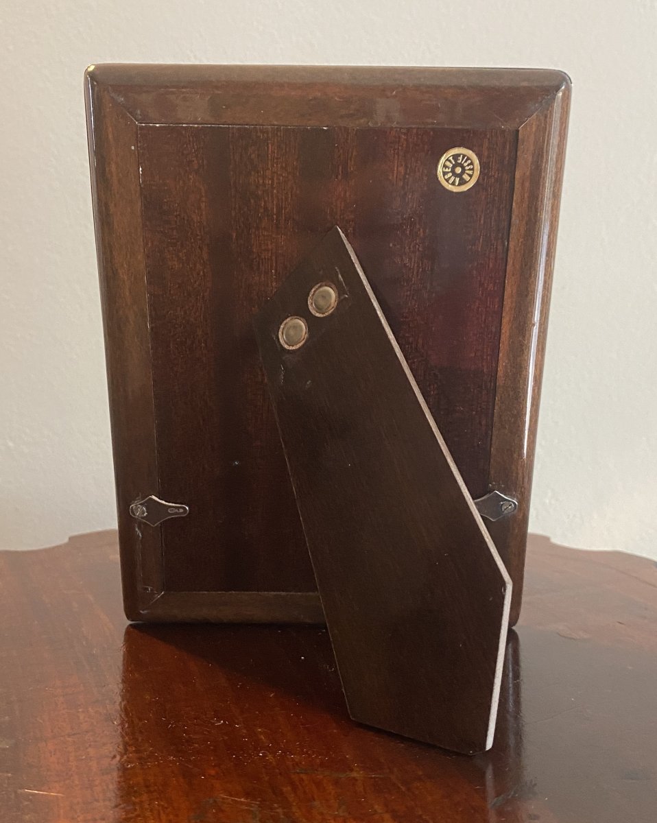 Rectangular Solid Silver Photo Frame, 20th Century-photo-4