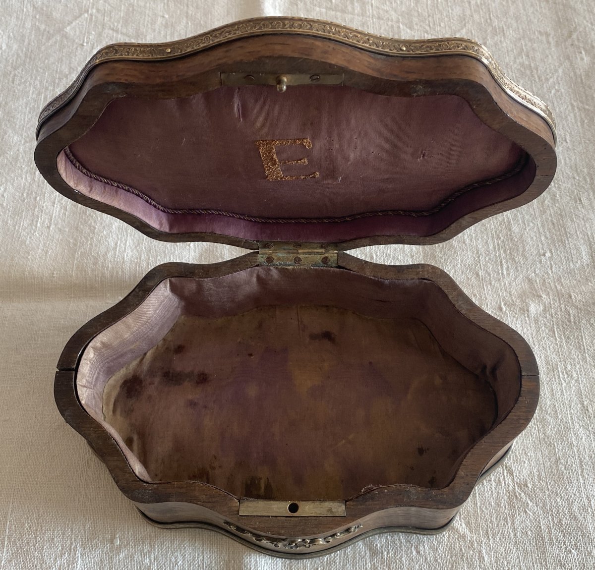 Napoleon III Style Wooden, Bronze And Bakelite Box Or Case, 19th Century -photo-3