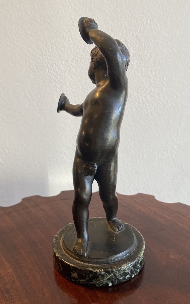 Clodion Bronze Sculpture Of A Dancing Child Or Putti, 19th Century-photo-3