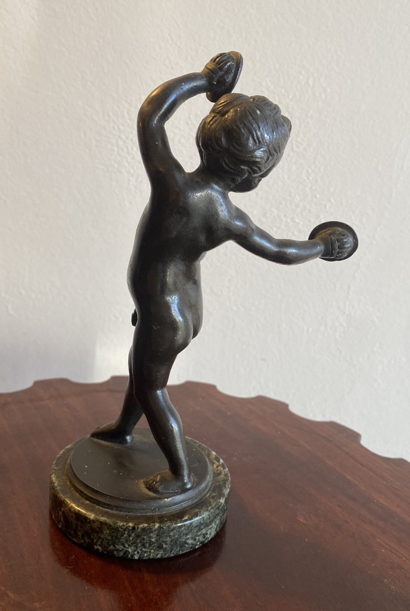 Clodion Bronze Sculpture Of A Dancing Child Or Putti, 19th Century-photo-2