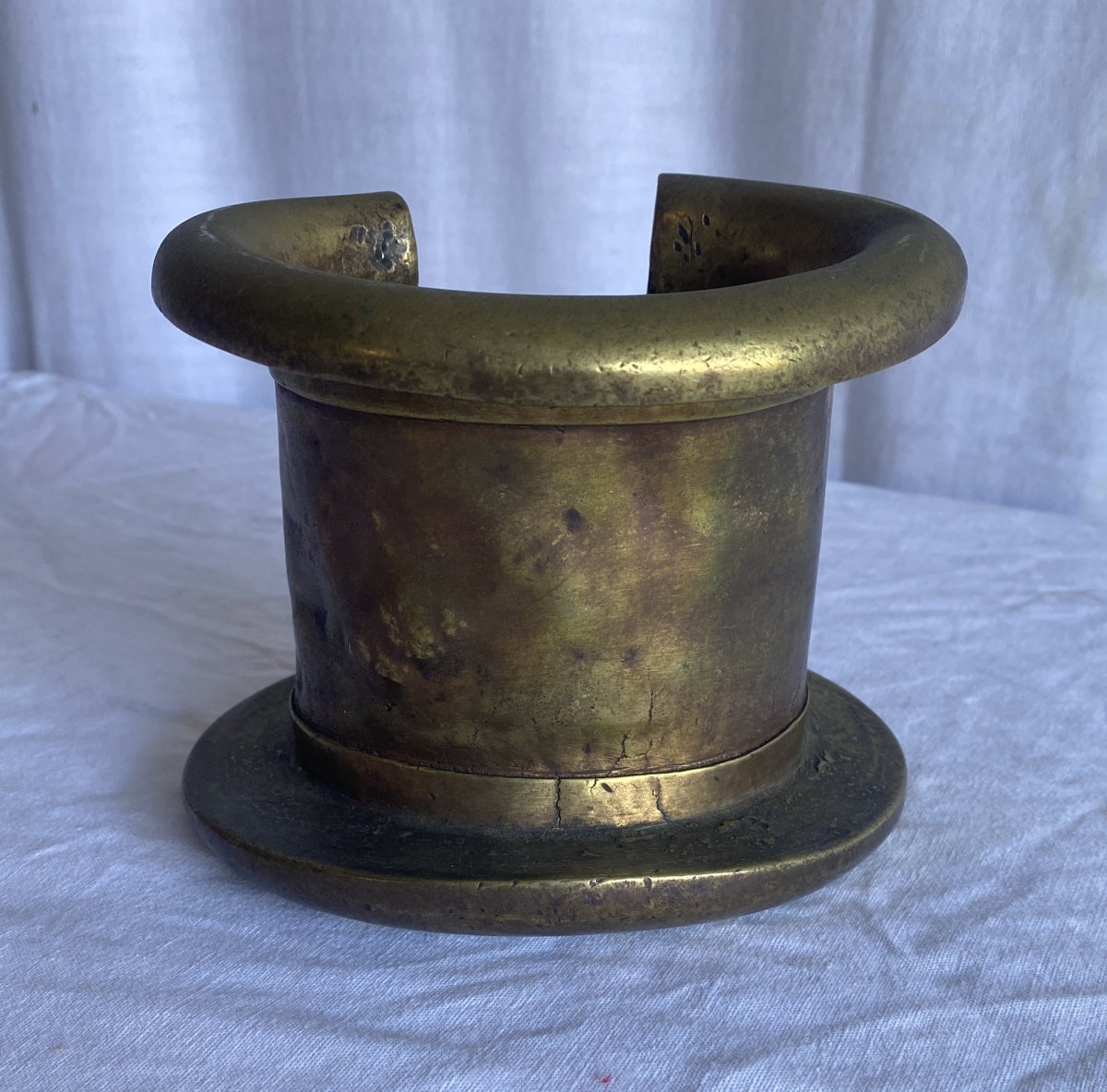 19th Century Senufo Bronze Restraint Bracelet-photo-3