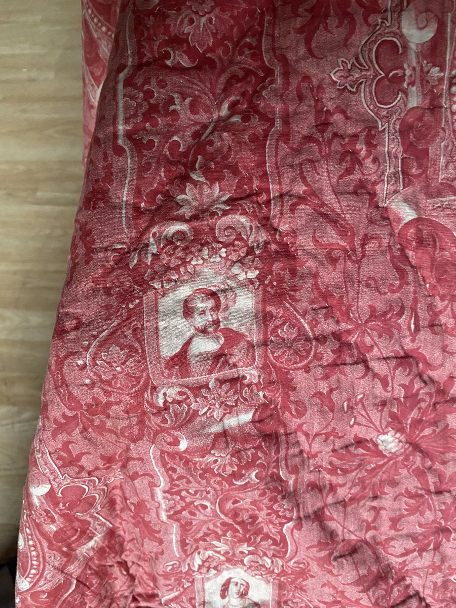 Dessus de lit, Courtepointe, Boutis, de Mulhouse en coton – XIXᵉ siècle-photo-2