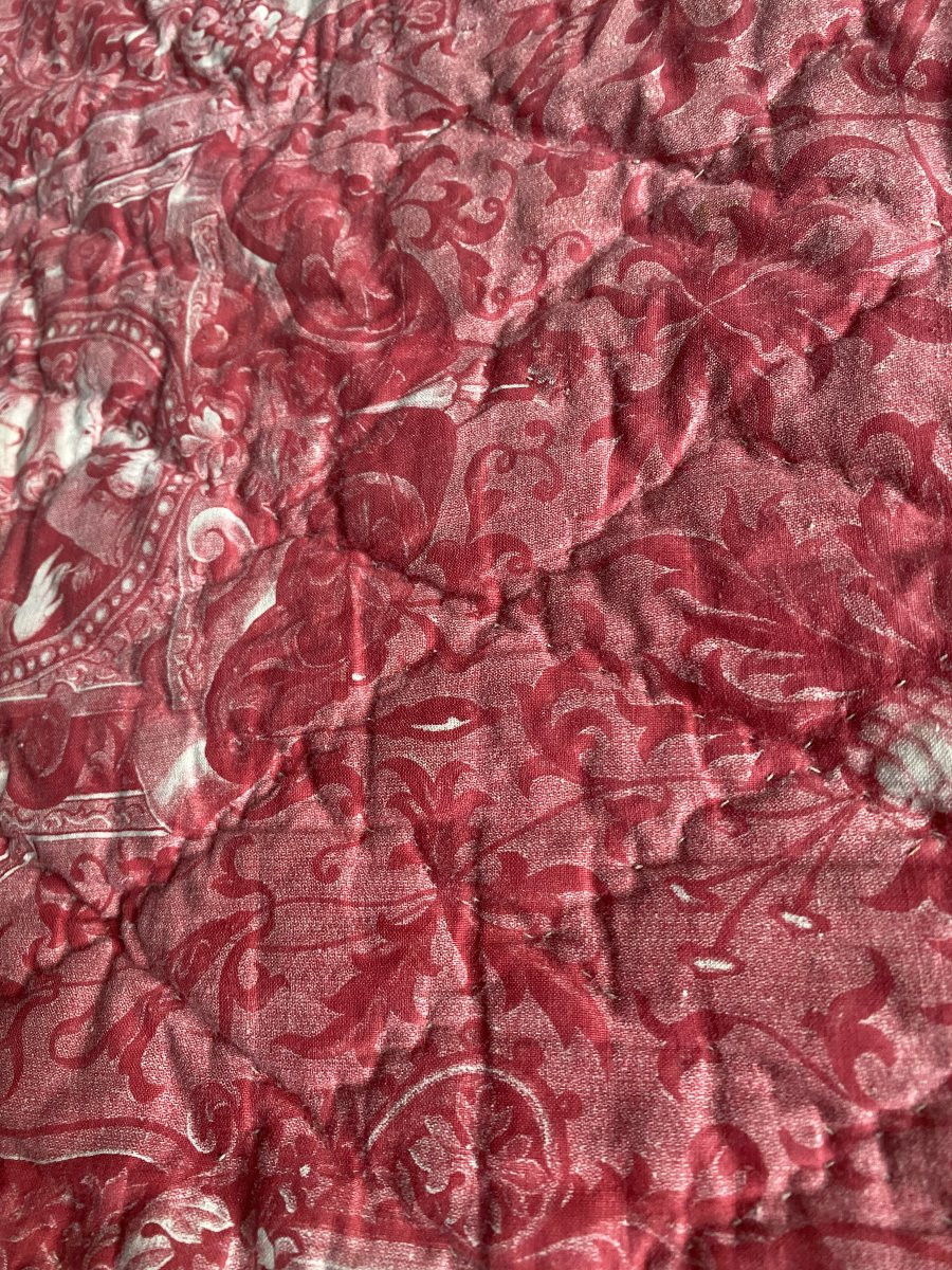 Dessus de lit, Courtepointe, Boutis, de Mulhouse en coton – XIXᵉ siècle-photo-7