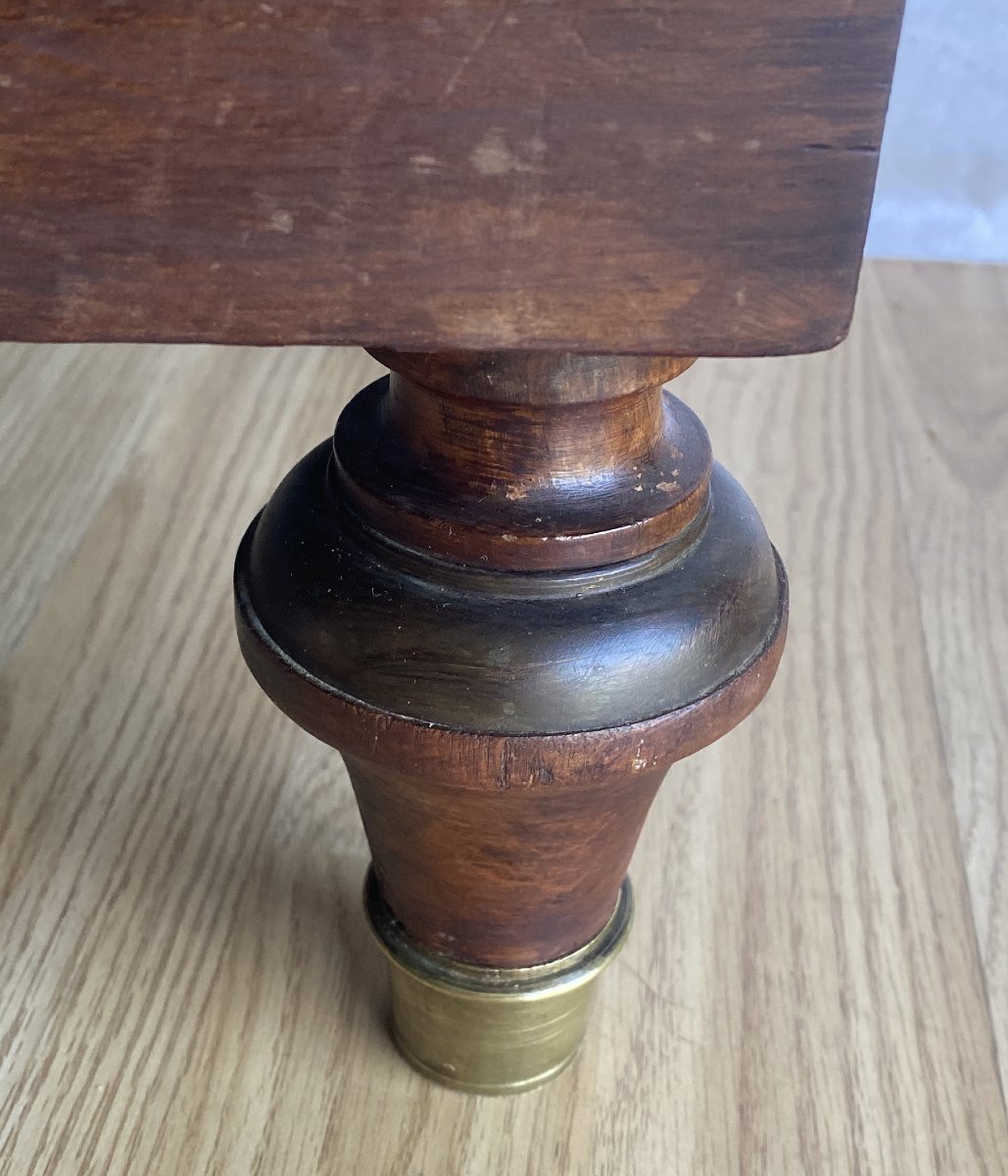 Bibliothèque grillagée de style Louis XVI en acajou XIX ème-photo-3