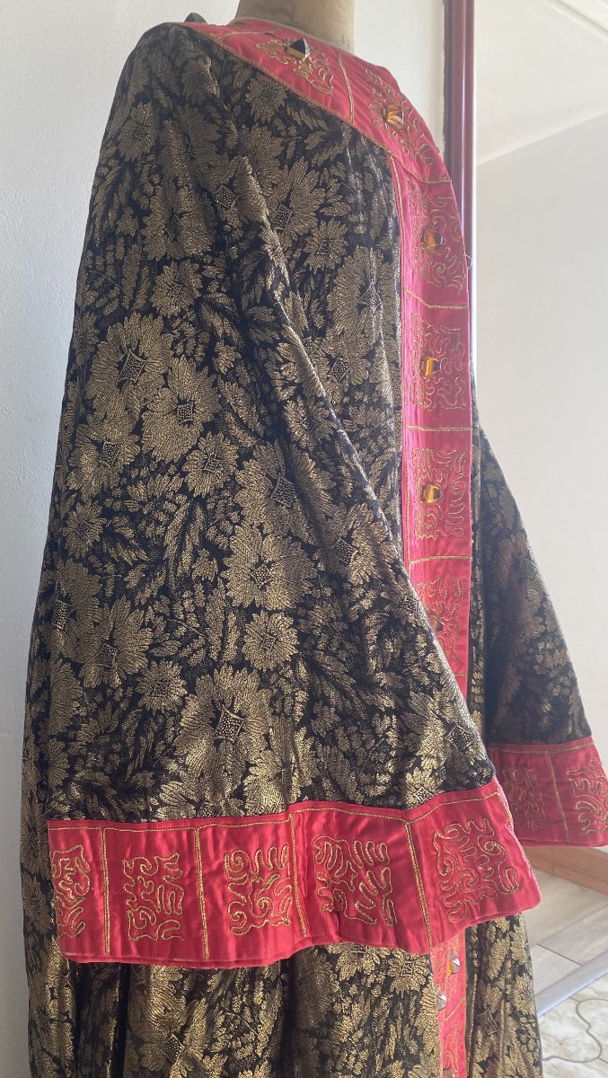 Coat / Dress Embroidered With Gold Threads - Late XIXᵉ / Early XXᵉ Century-photo-2