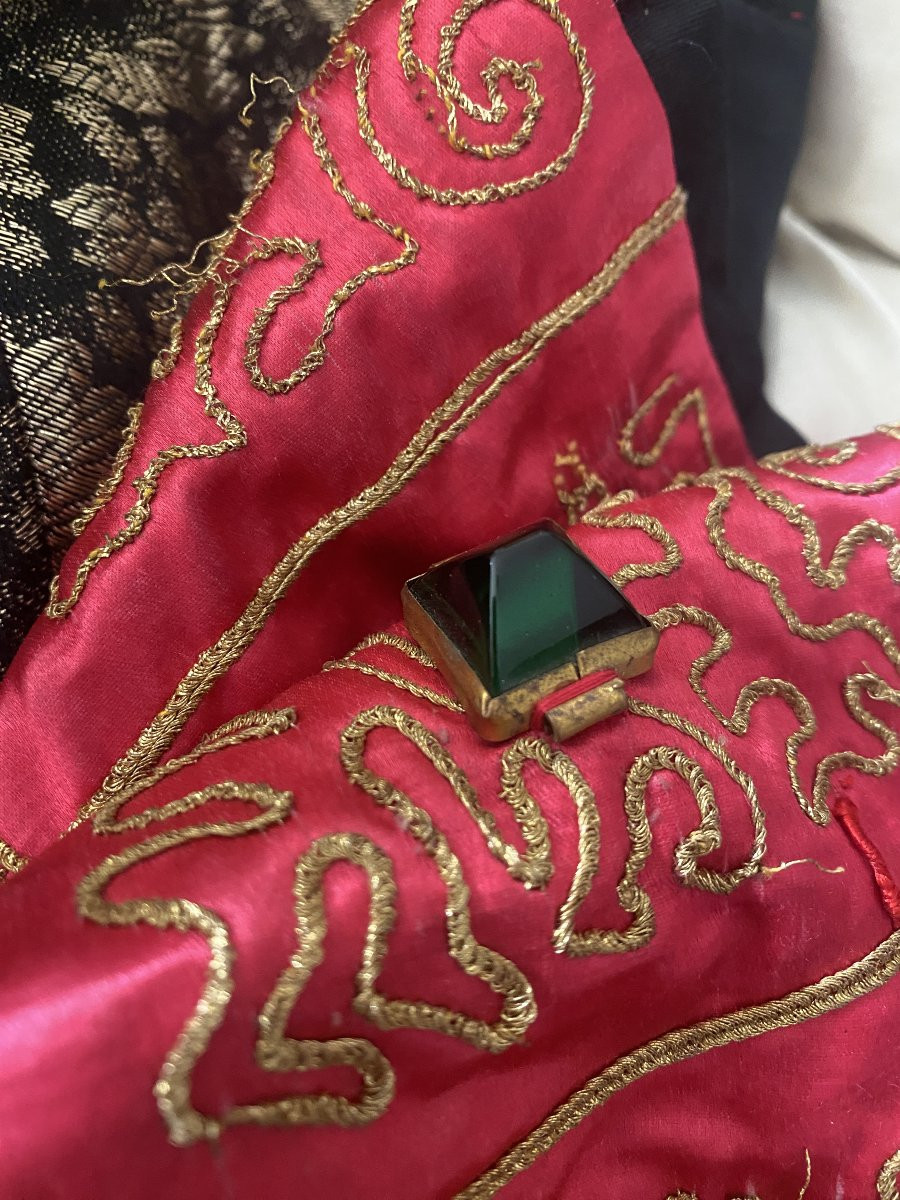 Coat / Dress Embroidered With Gold Threads - Late XIXᵉ / Early XXᵉ Century-photo-6