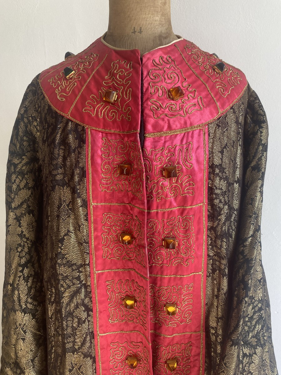 Coat / Dress Embroidered With Gold Threads - Late XIXᵉ / Early XXᵉ Century