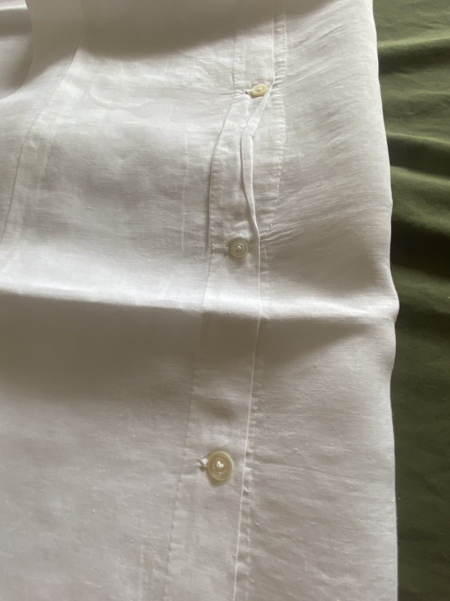 Pair Of Pillowcases In Pure Linen Thread - XIXᵉ Century-photo-3