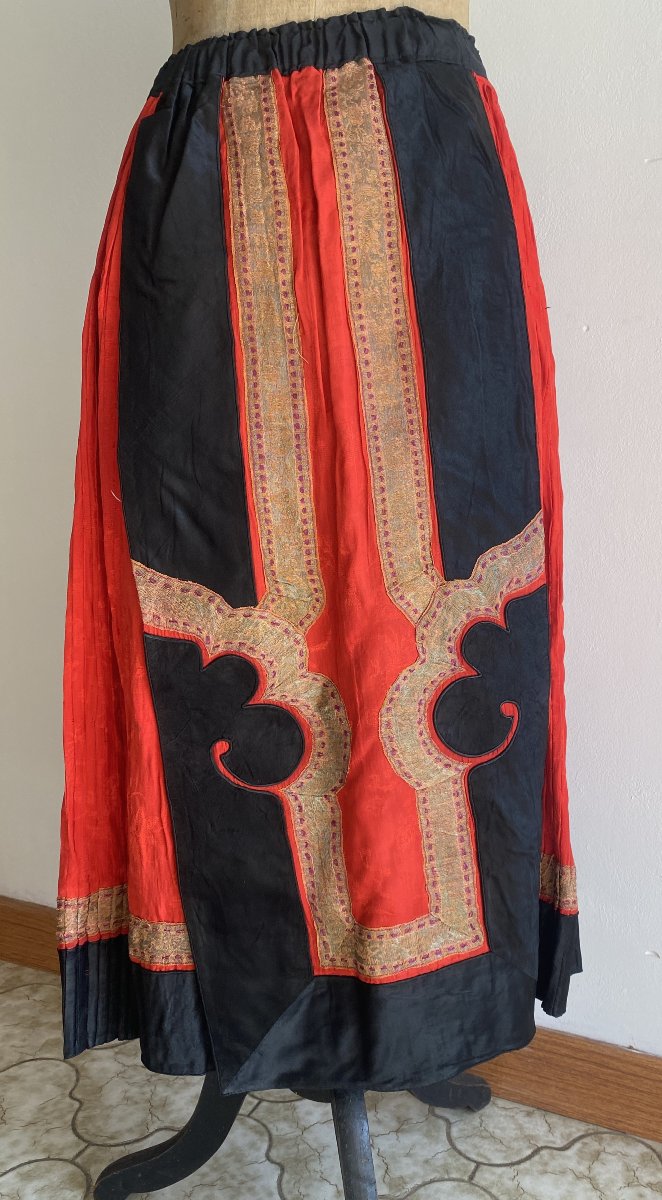 Jupe de costume traditionnel roumain – fin XIXe siècle (Oltenie / Valachie)-photo-3