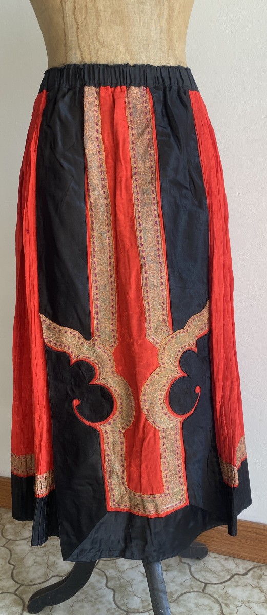 Jupe de costume traditionnel roumain – fin XIXe siècle (Oltenie / Valachie)