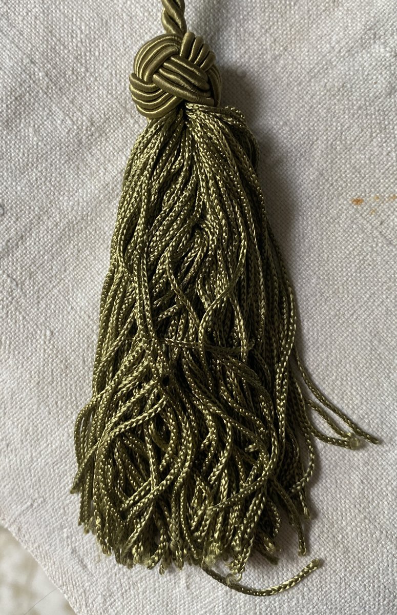 Grande poire à poudre en corne et argent XIX ème-photo-8