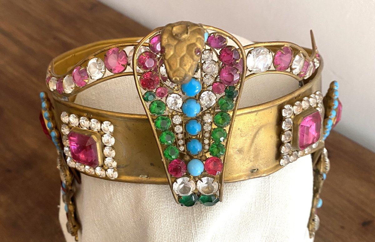 Accessoires de costume de théâtre ou cinéma de Cléopâtre– Fin XIX ème - Début XXe siècle-photo-5