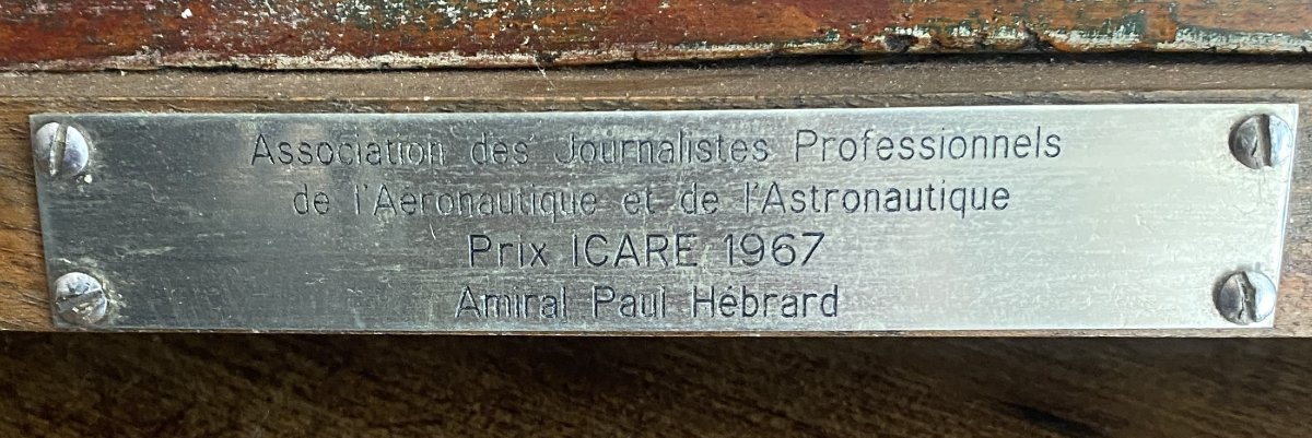 Fillon, Maxime Abstract Terracotta Sculpture Icare Prize Awarded To Admiral Paul Hebrard, 20th Century-photo-3