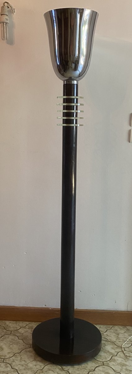 Grand Lampadaire Diffuseur Art Déco XX ème-photo-2