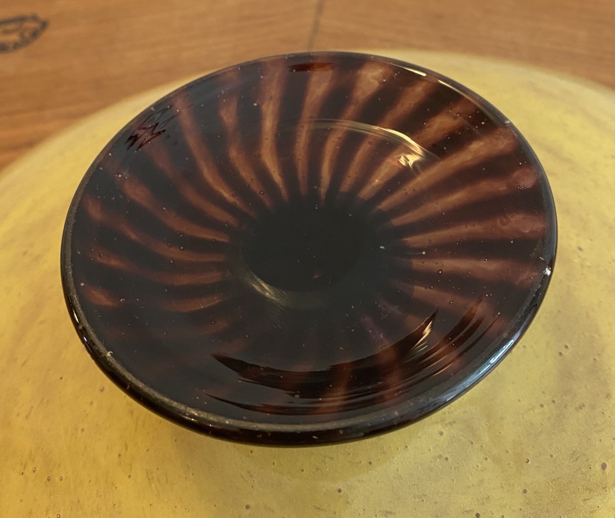 Schneider Le Verre Français  Red And Blue Marble-effect Glass Stemmed Cup, 20th Century-photo-4