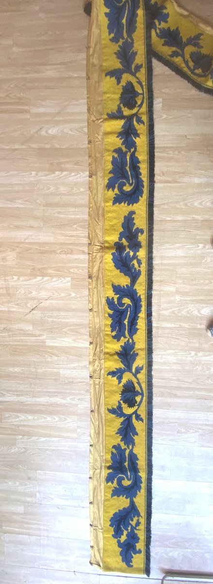 Ensemble 4 éléments de décoration en tapisserie , dans le goût de Jean Lurçat, XXᵉ siècle-photo-6