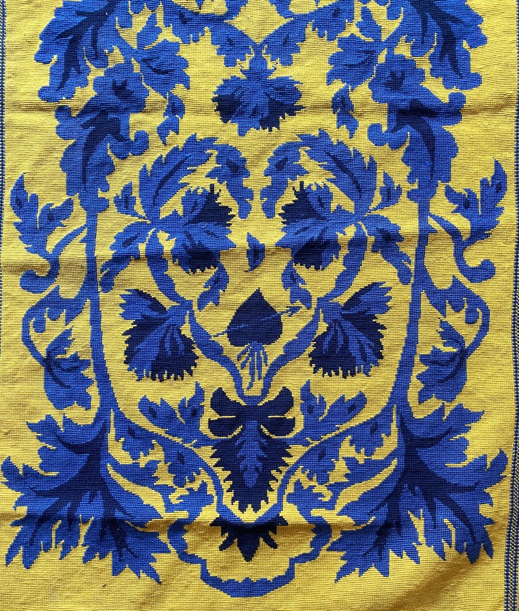 Ensemble 4 éléments de décoration en tapisserie , dans le goût de Jean Lurçat, XXᵉ siècle