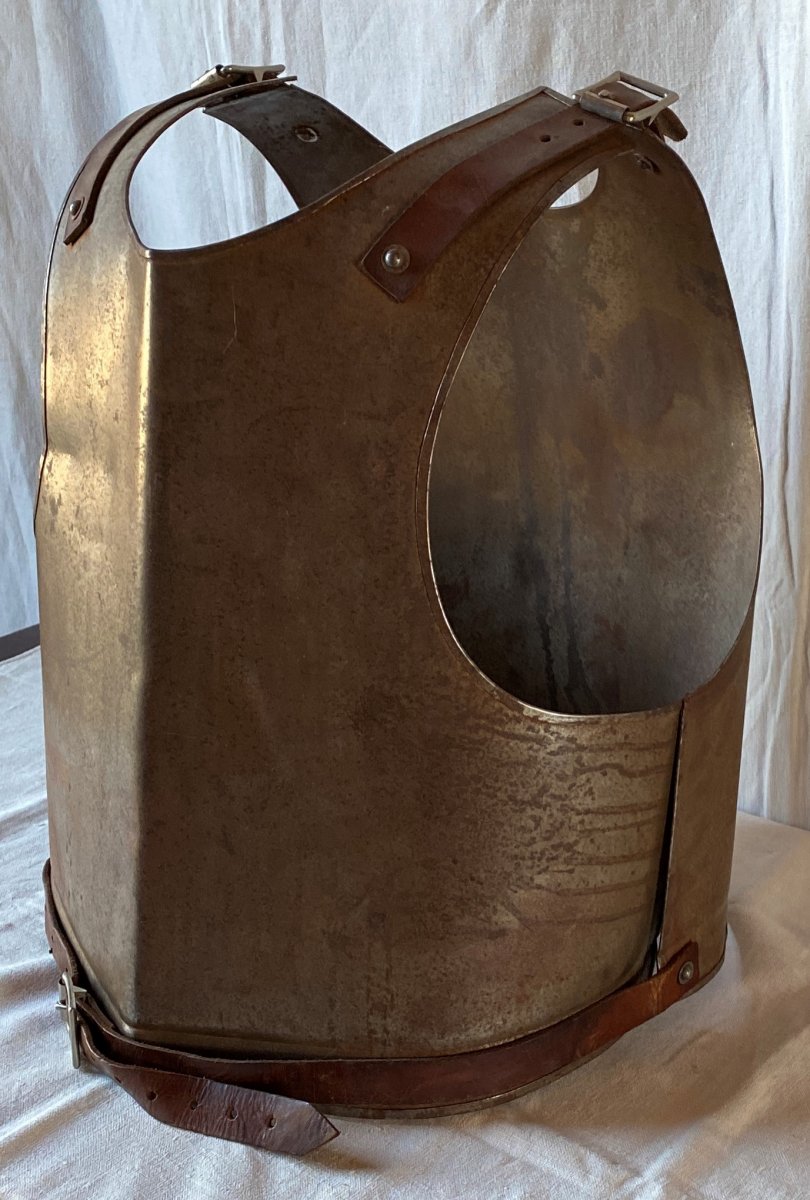 Armure ou Cuirasse pour troupes de cuirassier début du XX ème.-photo-2