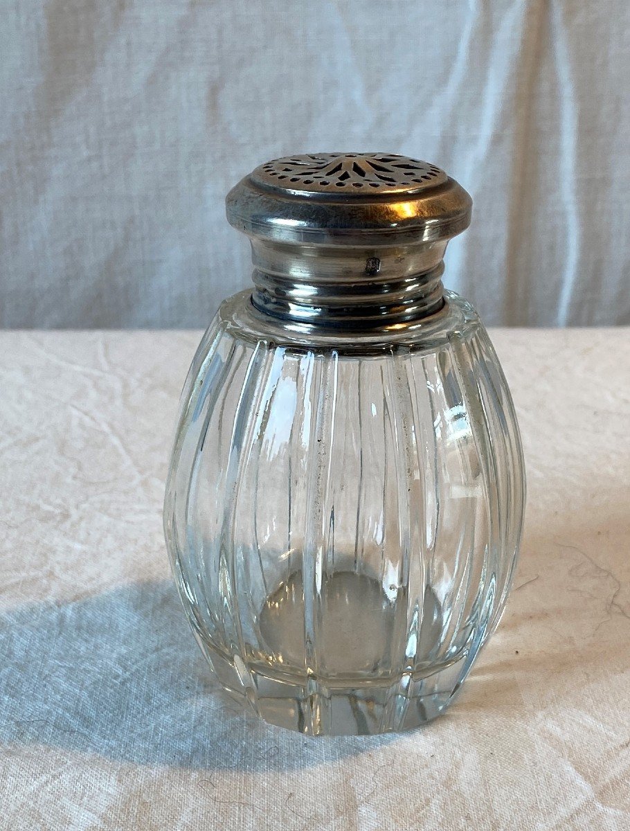 19th Century Silver And Crystal Shaker