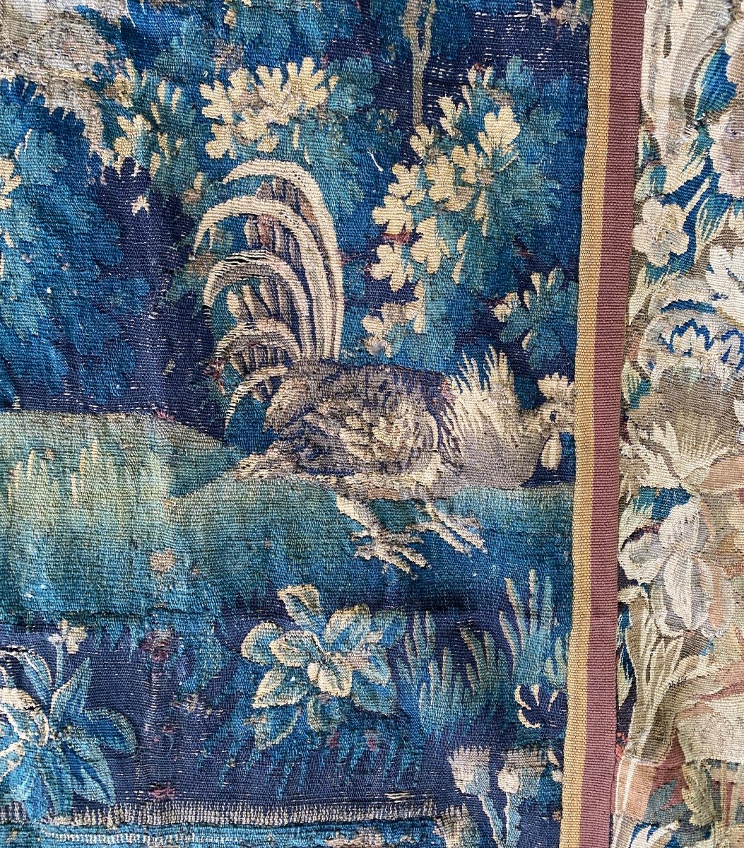 Aubusson Tapestry With Castle Decor, Greenery And Animals XVII-photo-1