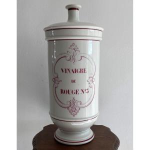 Large Vinegar Or Pharmacy Jar In Faience XIX