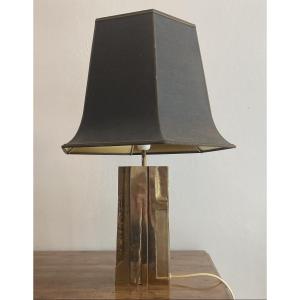 Mangematin Michel Sculpted Bronze Lamp 20th Century