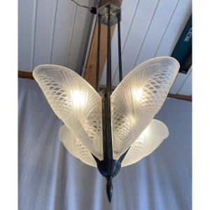 Art Deco Chandelier With Pine Cones, 20th Century