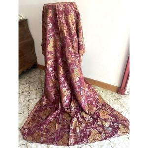 Deuxième Tissu ancien Art Déco en Coton/ Lin/ Soie 2