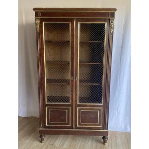 Louis XVI Style Mahogany Bookcase XIXth Century