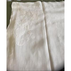 Pair Of Pillowcases In Pure Linen Thread - XIXᵉ Century