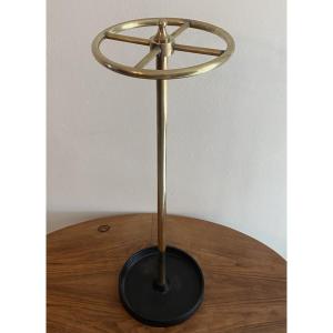 19th-century Brass And Cast Iron Cane Or Umbrella Holder