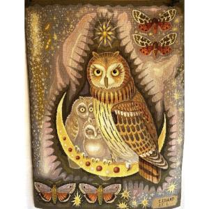 Wall Tapestry Featuring Owls By Colette énard