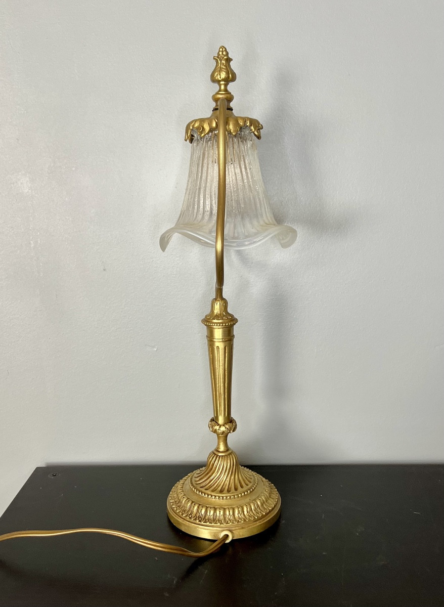 Lampe De Table 1900, Bronze-photo-7