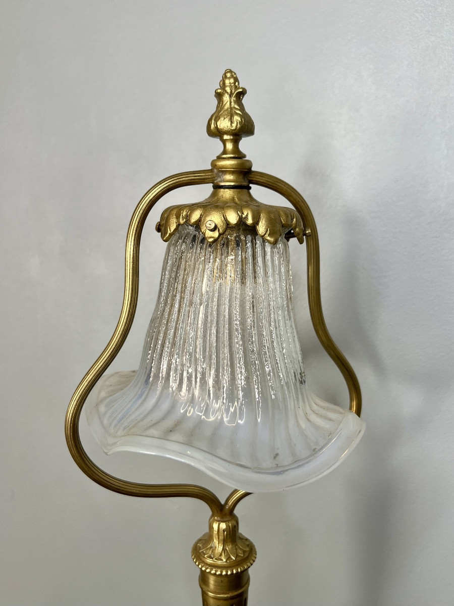 Lampe De Table 1900, Bronze-photo-3