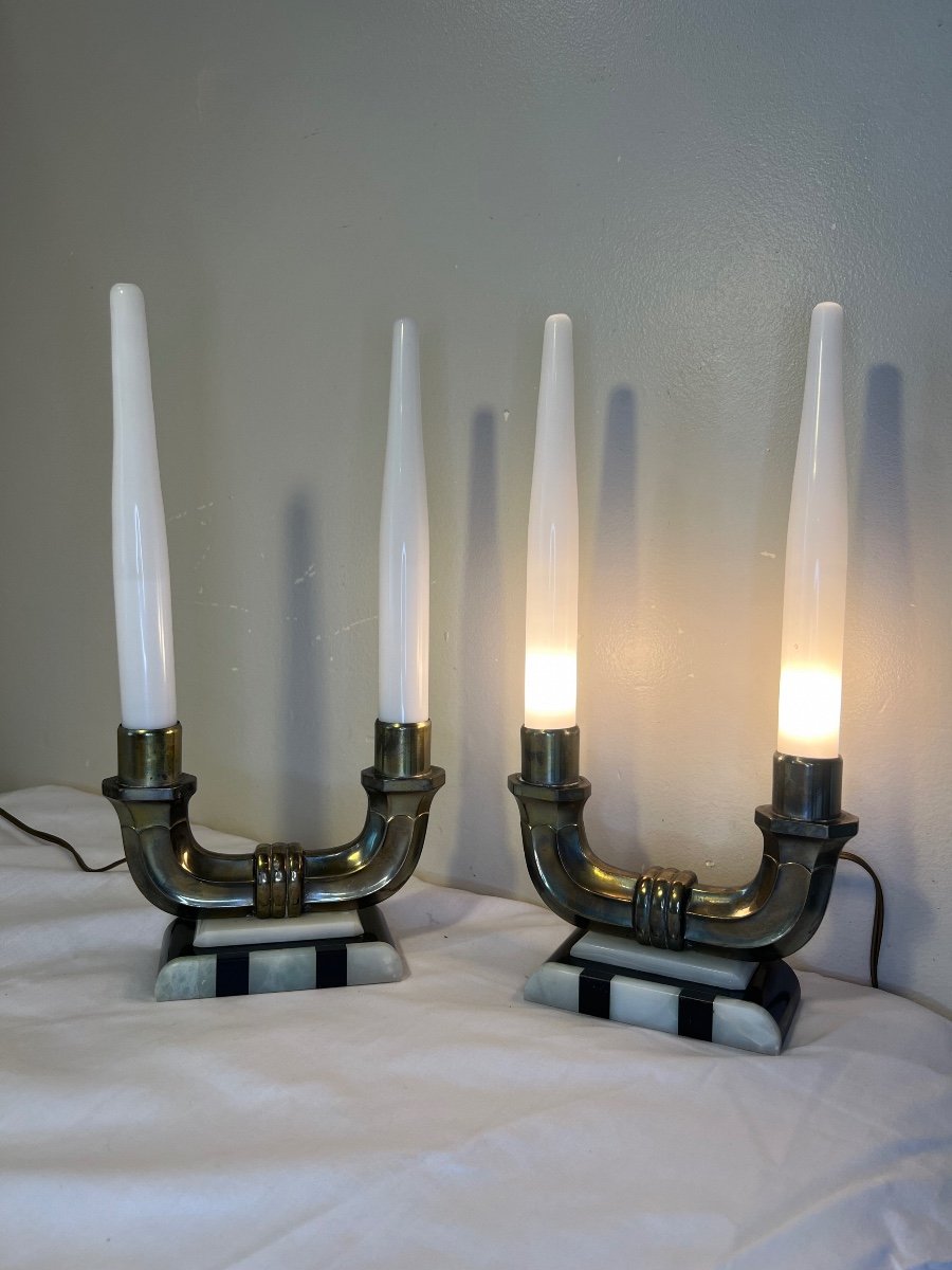 Pair Of Fireplace Lamps-photo-3