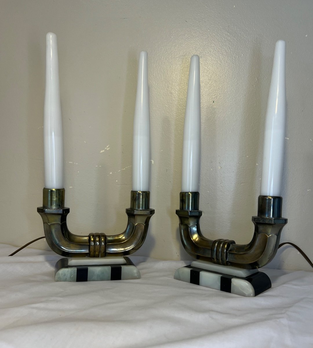 Pair Of Fireplace Lamps-photo-4