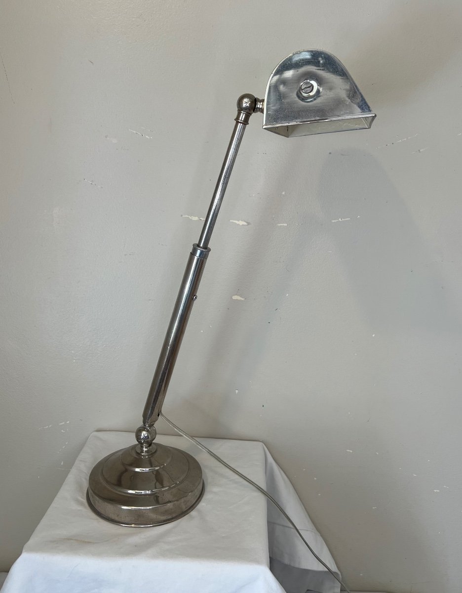 Art Deco Chrome Lamp-photo-2