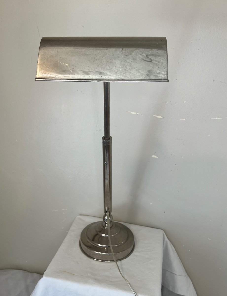 Art Deco Chrome Lamp-photo-3