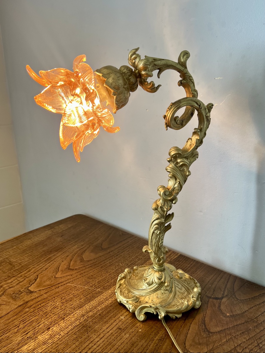 Daum Art Nouveau Lamp-photo-2