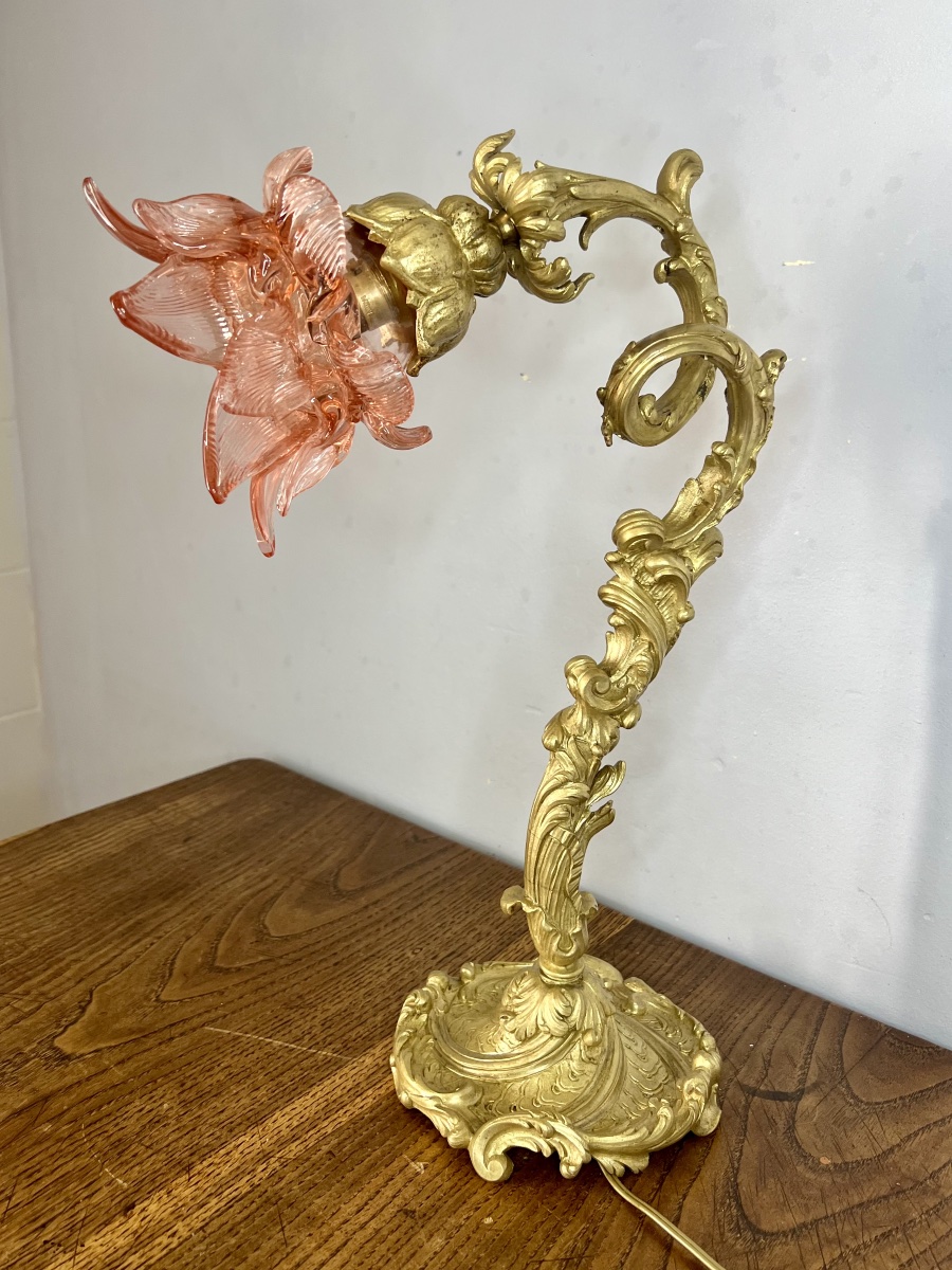 Daum Art Nouveau Lamp