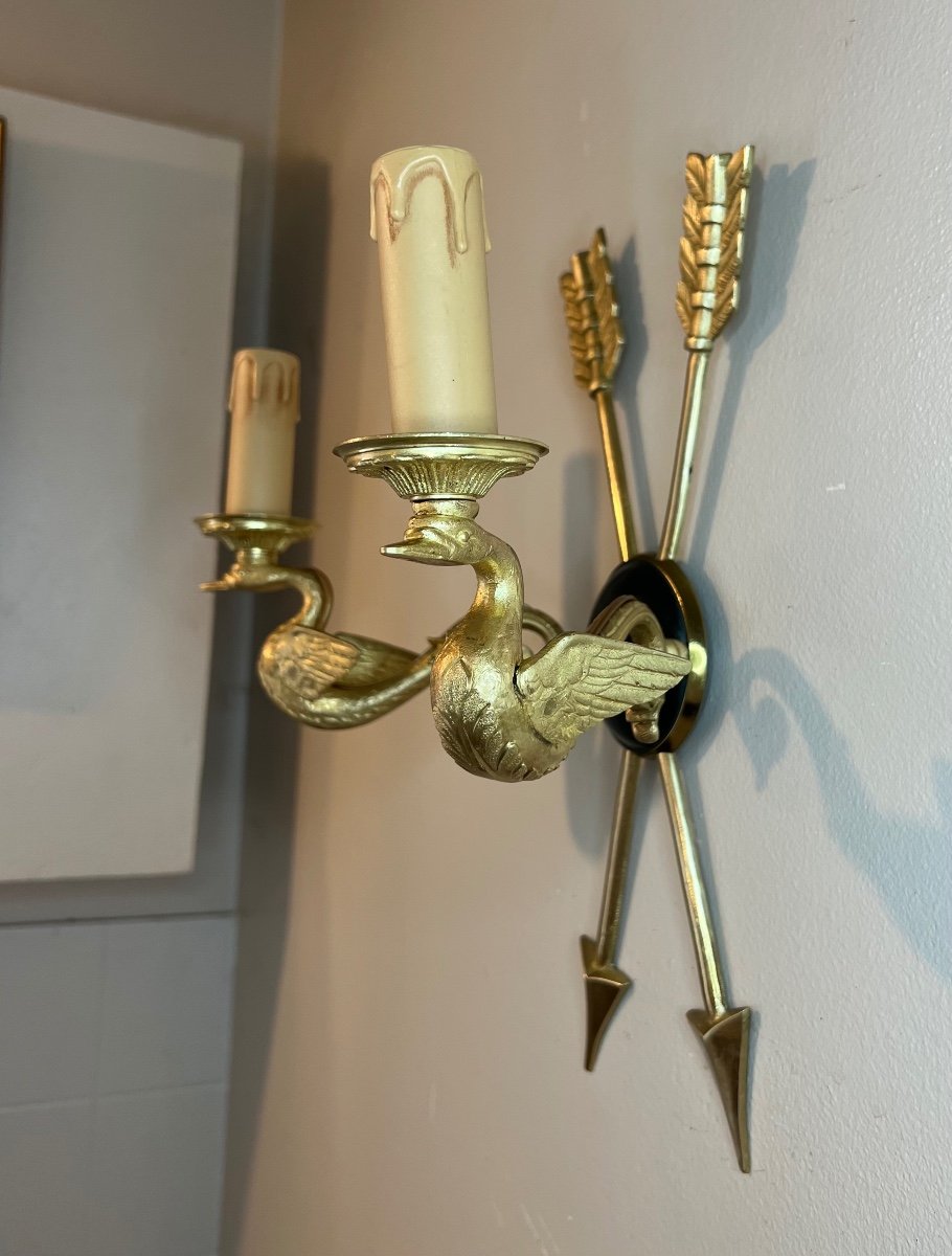 Pair Of Empire Style Wall Lights-photo-3