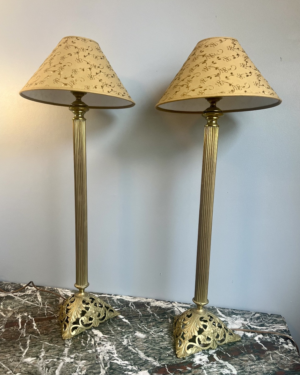 Pair Of Large Lamps -photo-7
